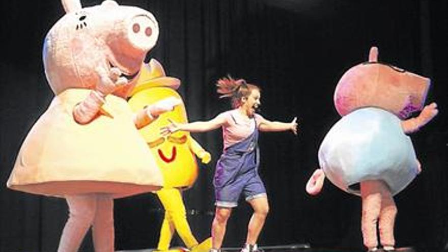 Alarde de diversión y fantasía con Peppa Pig y su familia en un espectáculo único