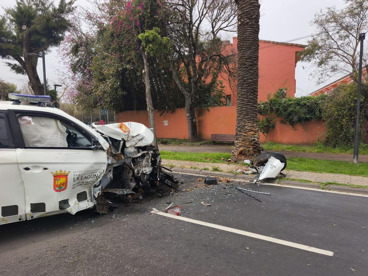 Colisión en La Laguna