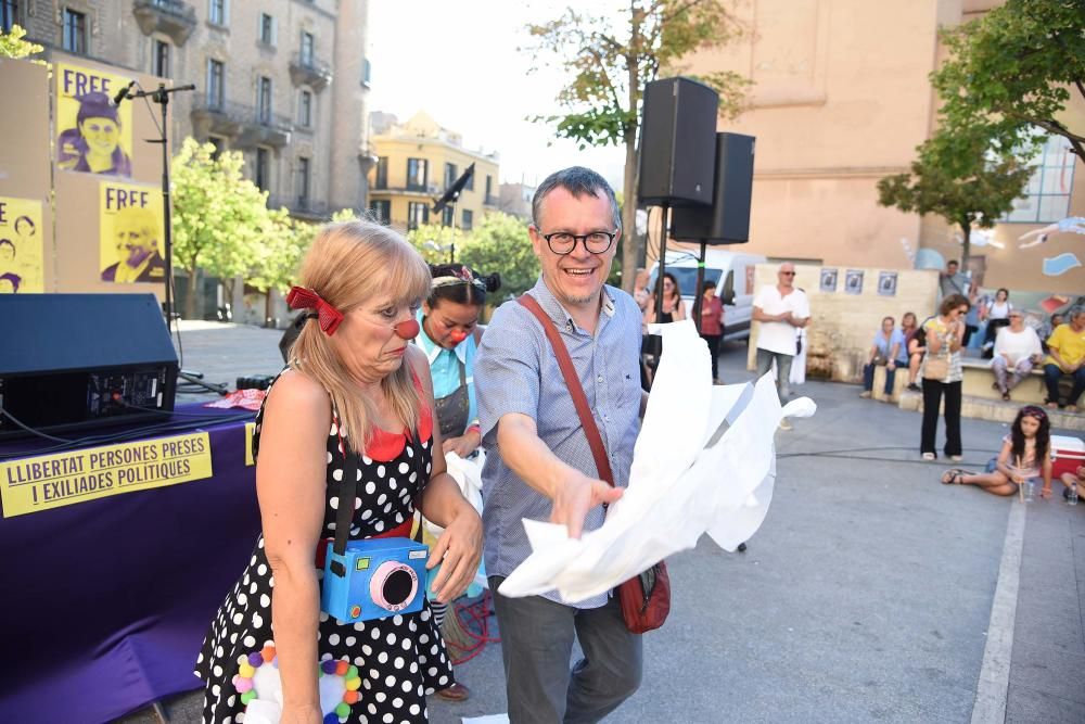 Acte d' ERC per les preses polítiques a la Plaça d