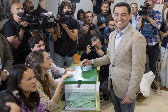 Juanma Moreno vence en las elecciones andaluzas pero sufre desgaste y no cumple sus objetivos