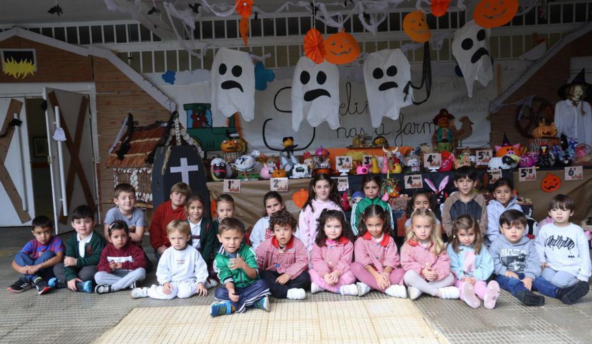 En el colegio de Rubiáns el Samaín no pasa desapecibido. | N.P.