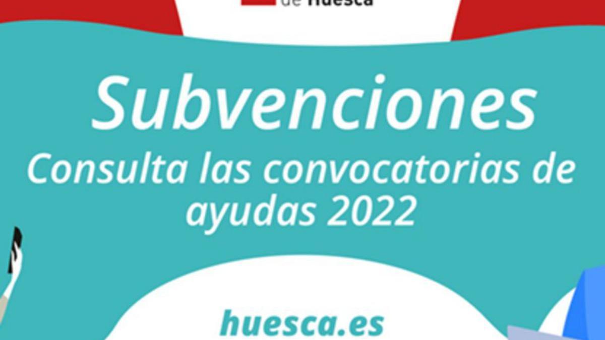 Cartel que anuncia las nuevas subvenciones.  | AYUNTAMIENTO DE HUESCA
