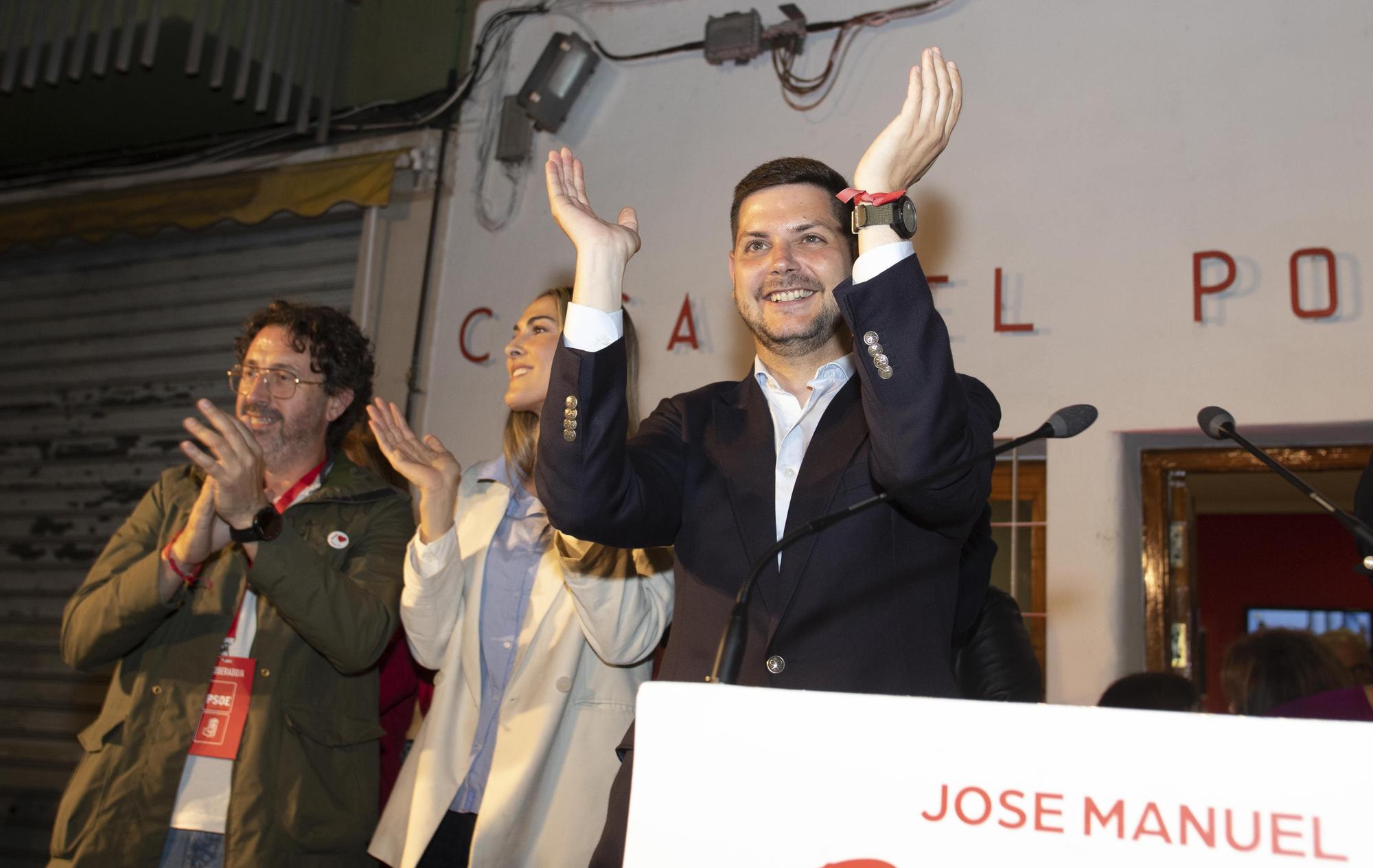 La celebración de la victoria del PSPV-PSOE de Gandia en la Casa del Poble