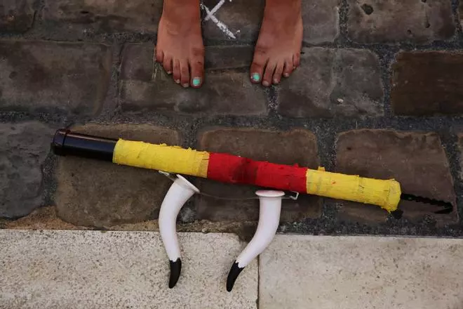 Protesta antitaurina a Pamplona prèvia als Sanfermines