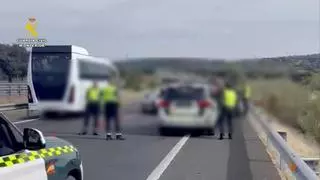 Detenido en Almaraz tras protagonizar una peligrosa huida por la A-5 al salir de los Juzgados de Cáceres