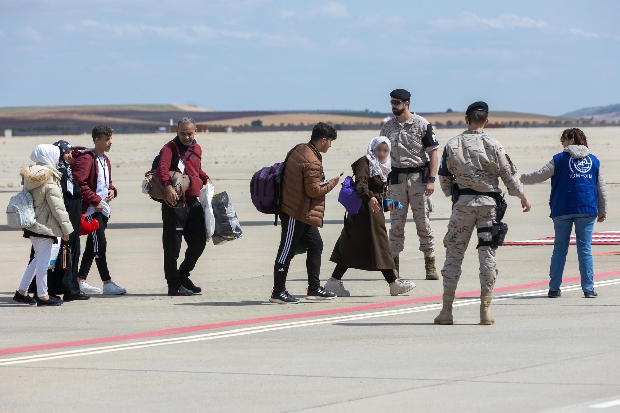 Llegada a España de 161 refugiados sirios afectados por el terremoto de Turquía