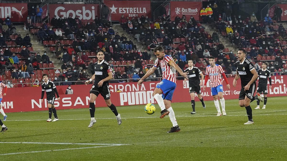 La victòria del Girona contra el Burgos a Montilivi en imatges