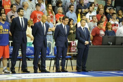 Partido entre el UCAM Baloncesto y el Manresa