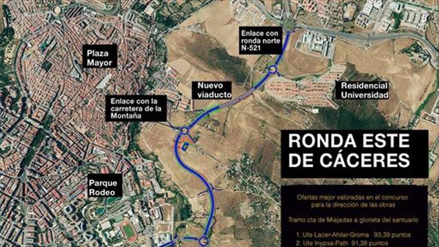 El contrato para la dirección de la obra de la ronda este se suspende