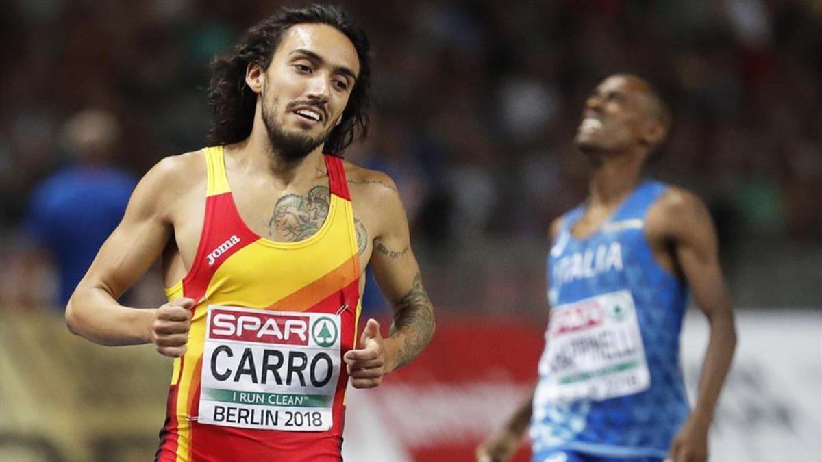 Fernando Carro acaba de batir el récord de España de 3.000 metros obstáculos