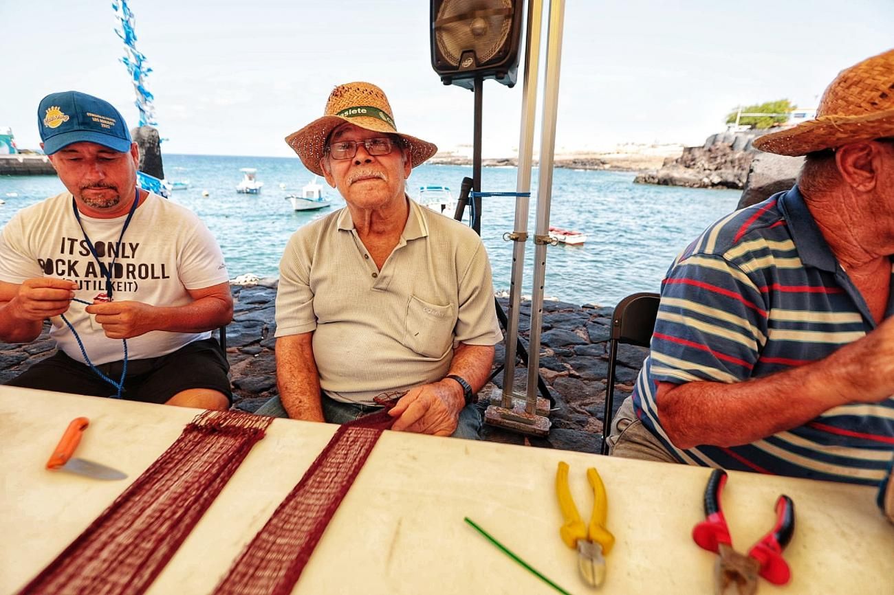 Muestra de actividades tradicionales de los pescadores en Los Abrigos