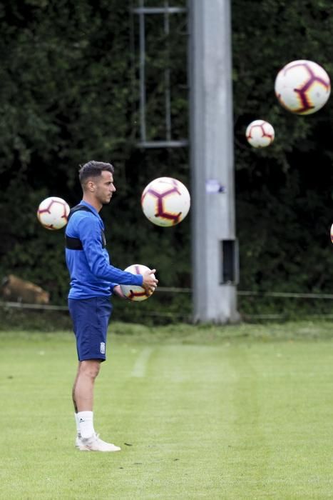 Entrenamiento del Oviedo en el Requexon