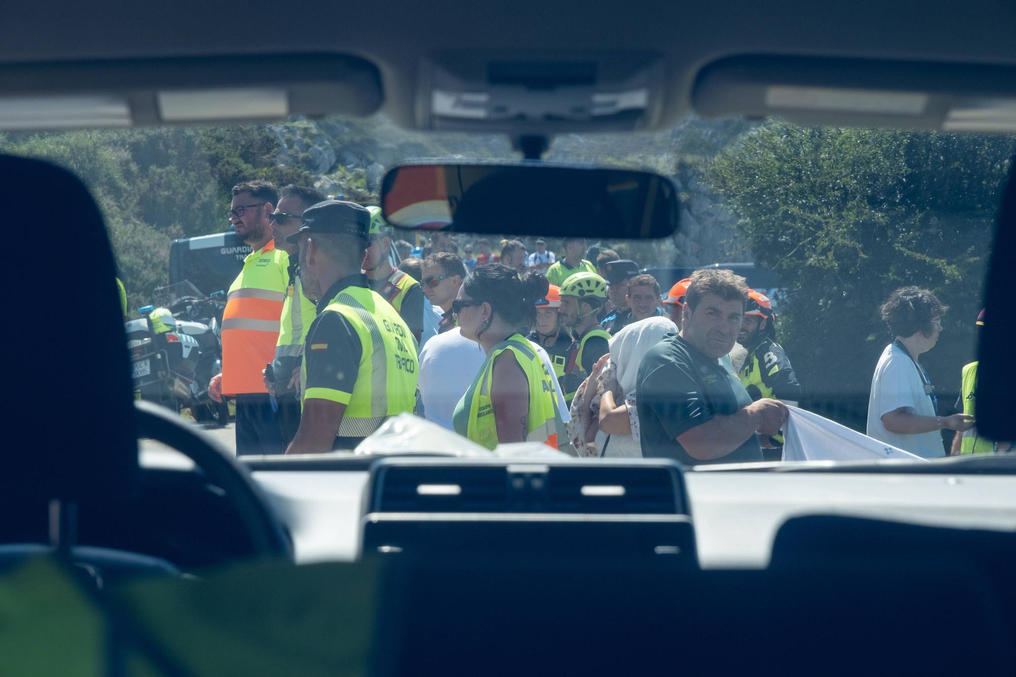 Grave accidente en Covadonga al despeñarse un autobús con niños que iba a los Lagos