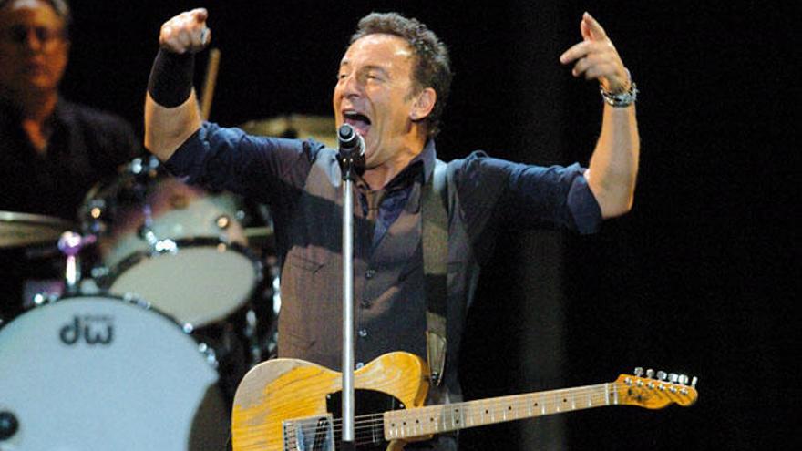 Bruce Springsteen, durante el concierto que dio en Gran Canaria.