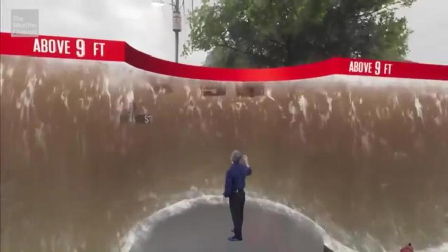 Los estragos que puede causar el huracán 'Milton' en Florida, según la realidad virtual en The Weather Channel