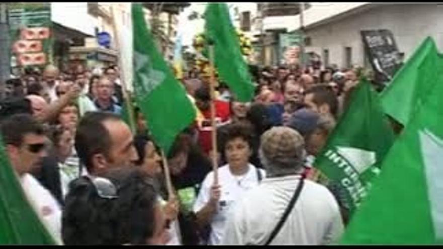 Manifestación contra el petróleo en Lanzarote