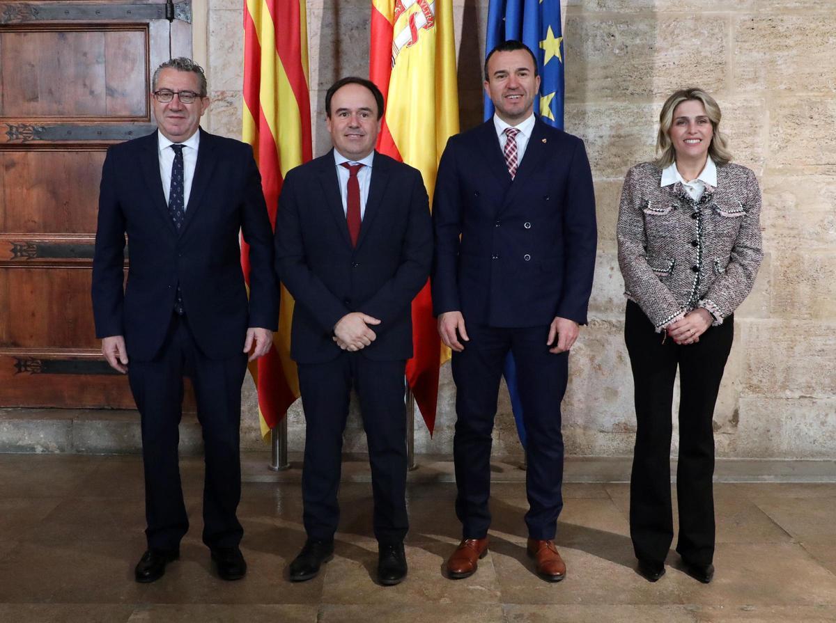 Juanfran Pérez Llorca se ha reunido este lunes con los presidentes de las tres diputaciones