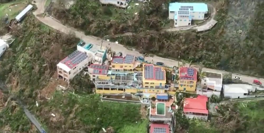 Devastación al paso del huracán Irma