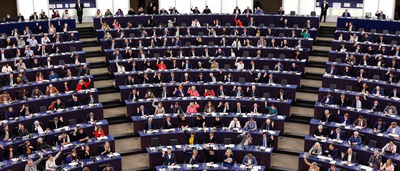 Vista parcial del Parlamento Europeo.