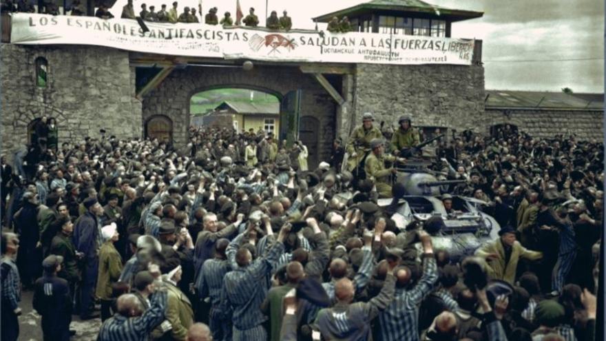 Liberación de prisioneros del campo de Mauthausen-Gusen.