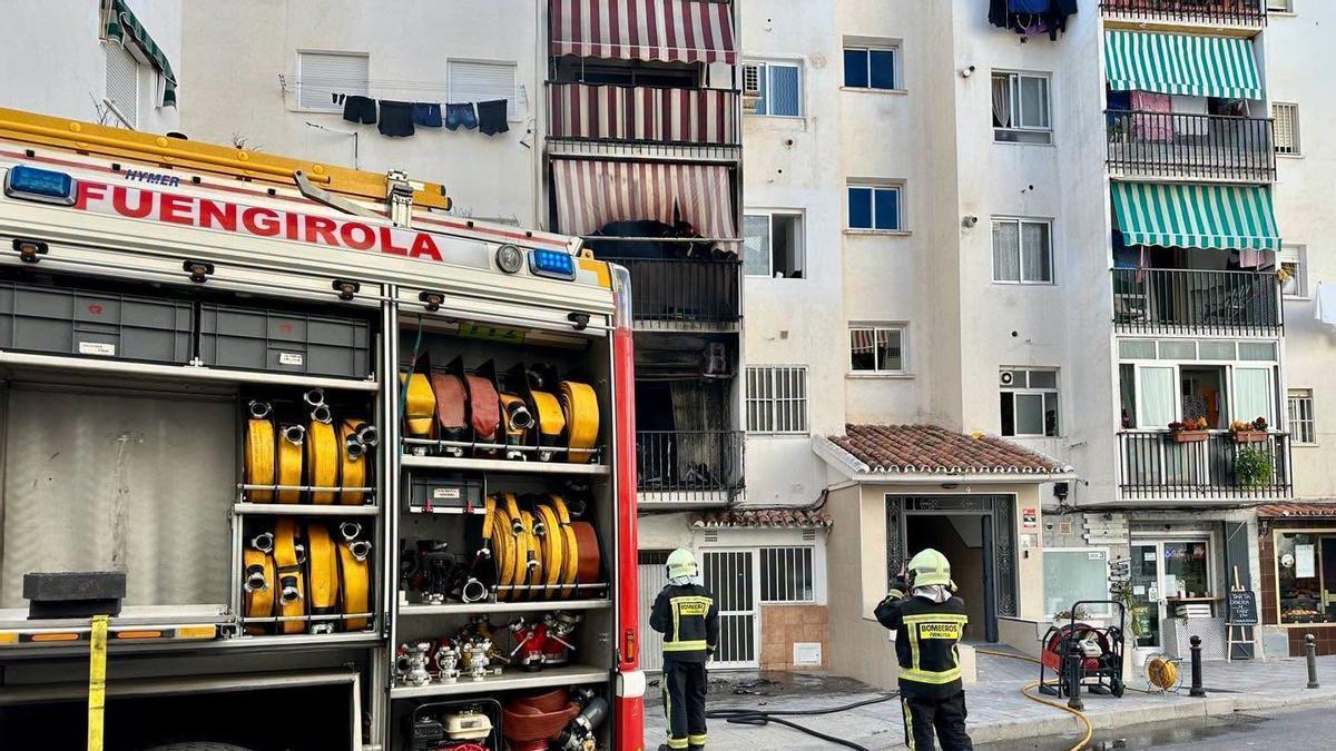 Incendio en una vivienda de Fuengirola