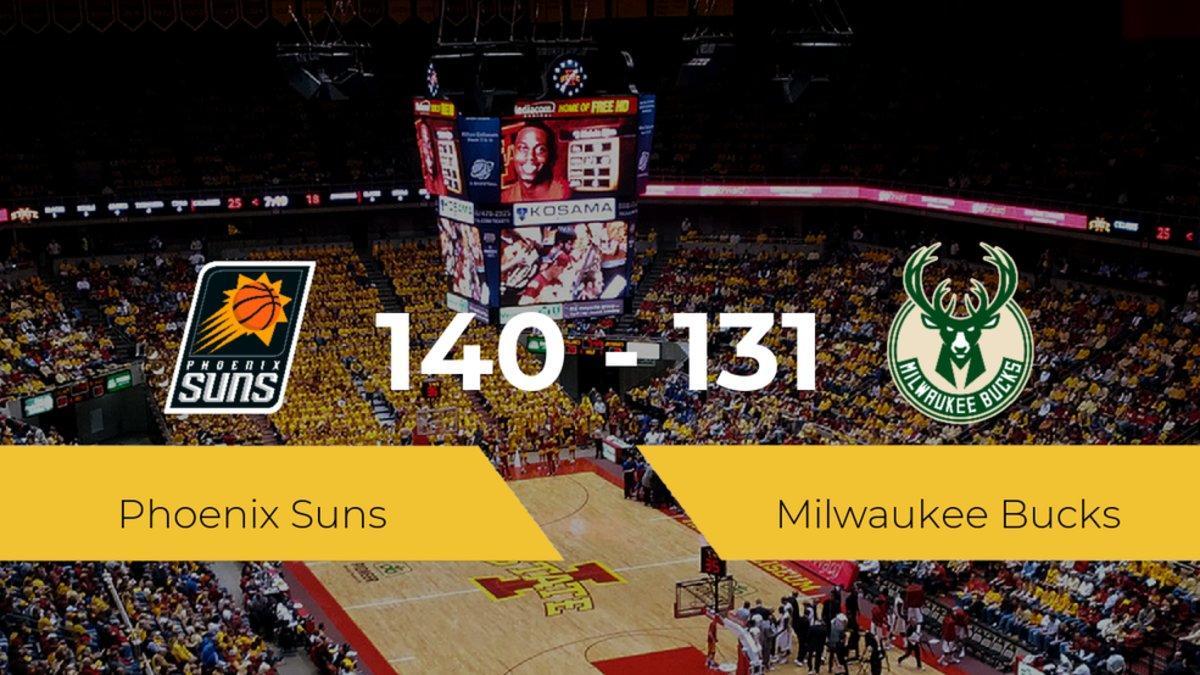 Phoenix Suns se queda con la victoria frente a Milwaukee Bucks por 140-131