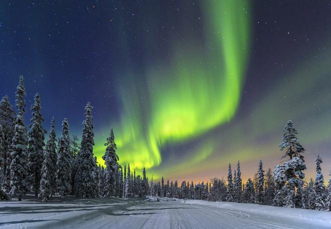 Descubre las auroras boreales de Finlandia