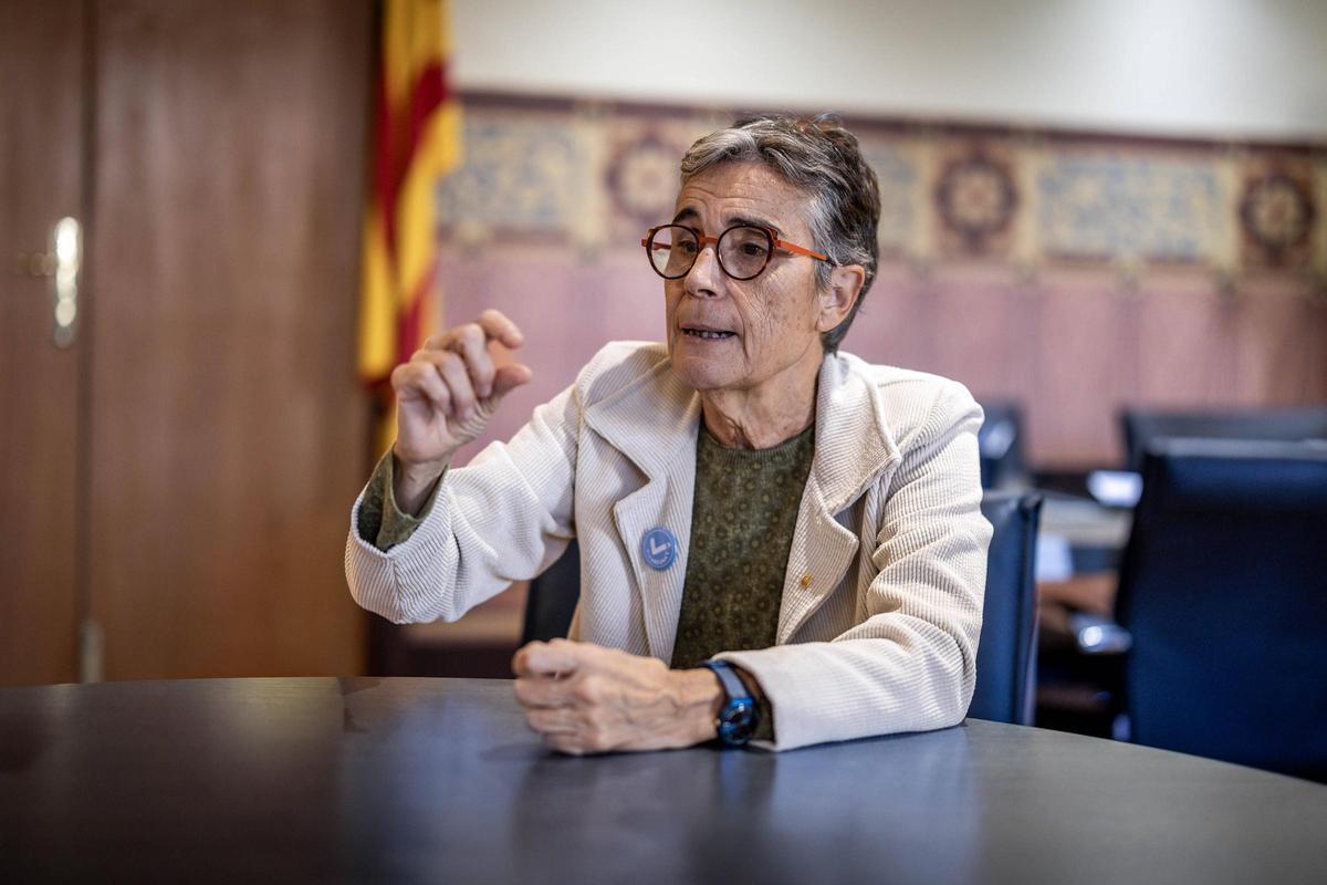 La consellera de Salut, Olga Pané, durante una entrevista en su despacho de la conselleria.