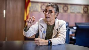 La consellera de Salut, Olga Pané, durante la entrevista en su despacho de la conselleria.