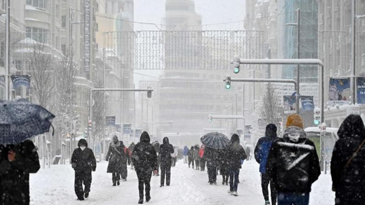 La borrasca Filomena cubrió de nieve gran parte de la Península Ibérica y provocó temperaturas de hasta 20 grados bajo