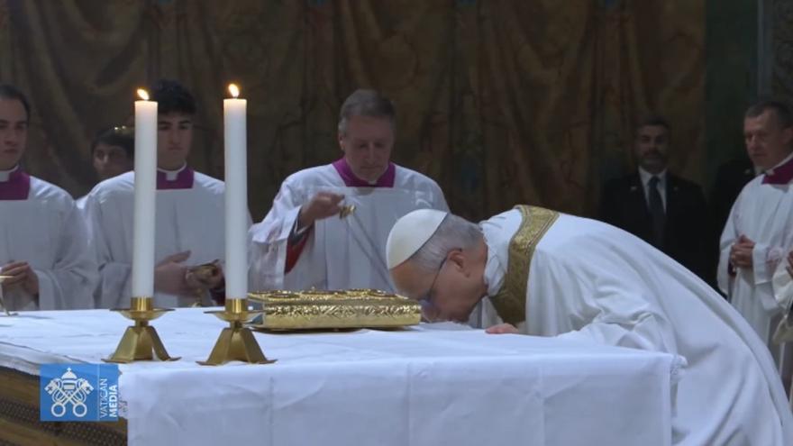 Así ha sido la primera misa del papa León XIV en la Capilla Sixtina