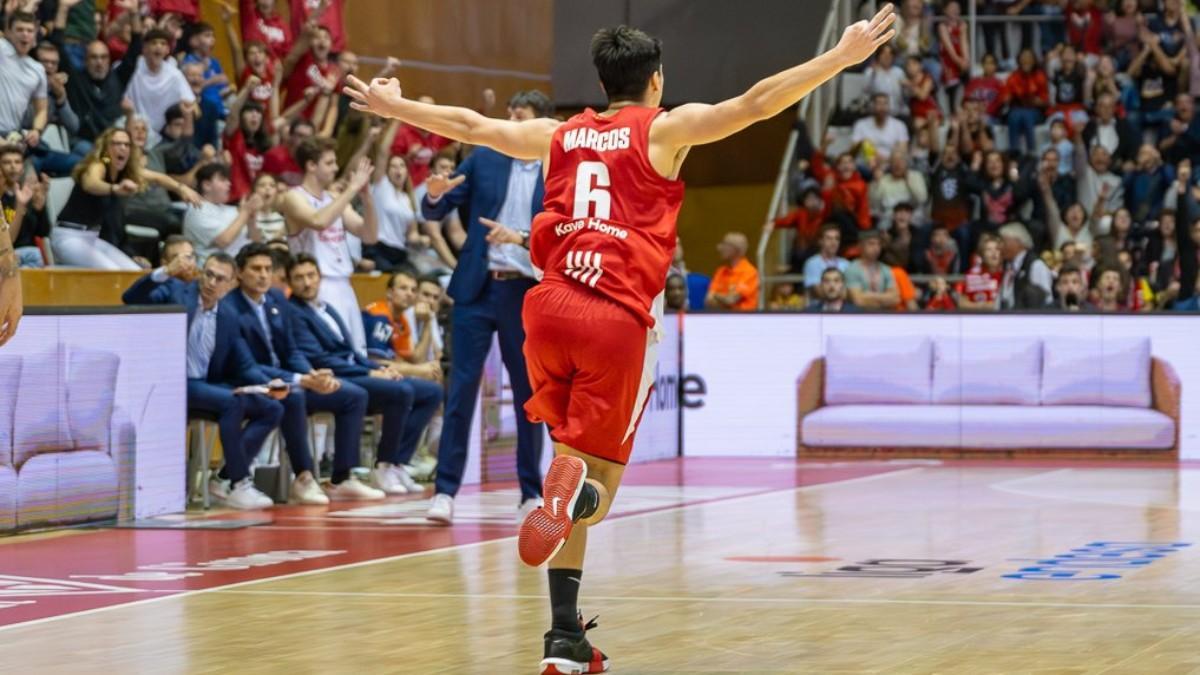 Juani Marcos jugó su mejor partido en la Liga Endesa en la victoria ante Valencia Basket