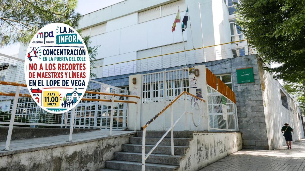La AMPA del Lope de Vega convoca una concentración en el centro por los recortes de Educación para el próximo curso