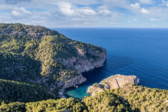 Cala Es Portixol, calas escapar del frío