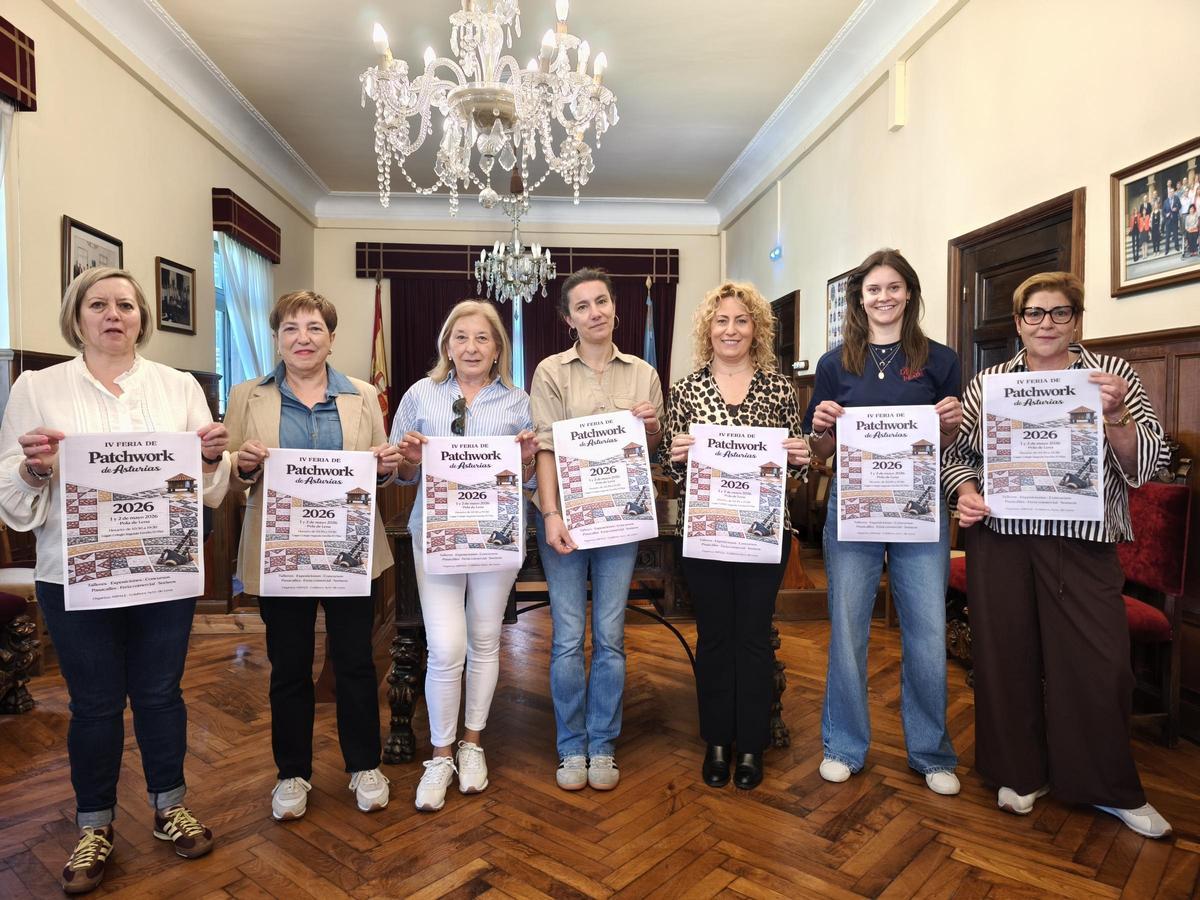 La presentación de la Feria del Patchwork en Lena.