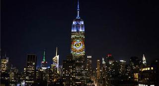 Homenaje a los animales en peligro de extinción en el Empire State