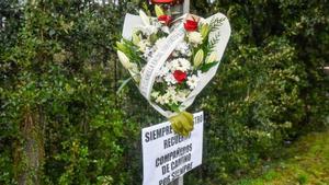 Familiares y amigos homenajearon el martes a Ander S.C., uno de los fallecidos en el accidente de Lezo.