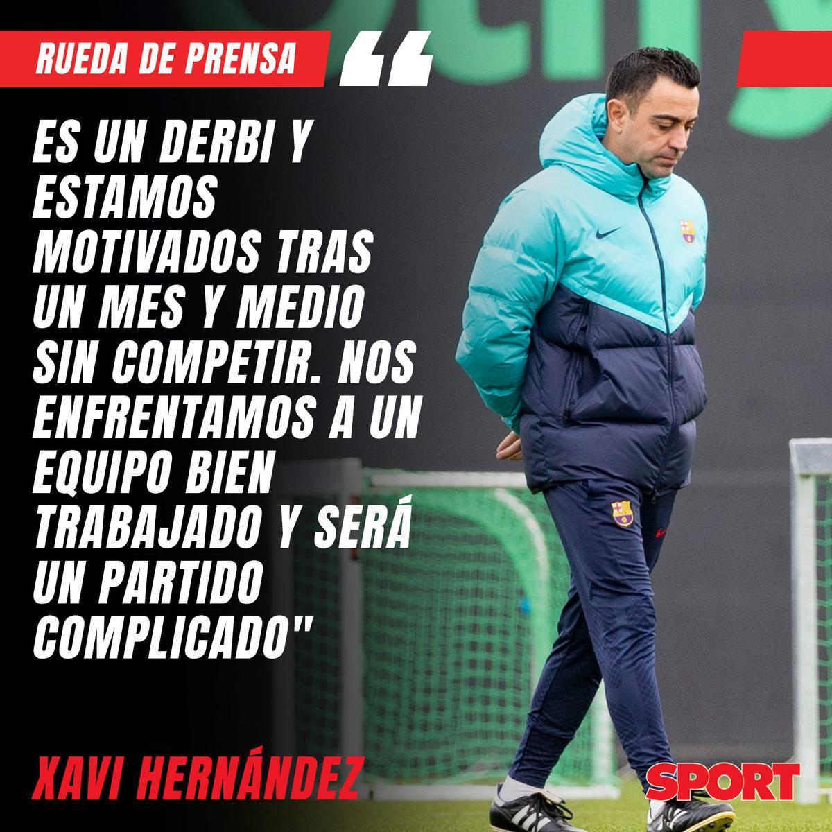 Del elogio a Mateu al 'plan' con Yamal: las frases de Xavi en rueda de prensa Del elogio a Mateu al 'plan' con Yamal: las frases de Xavi en rueda de prensa