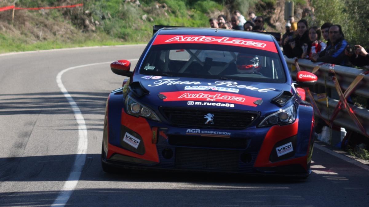 El malagueño Manuel Rueda, con su Peugeot 308 TCR.