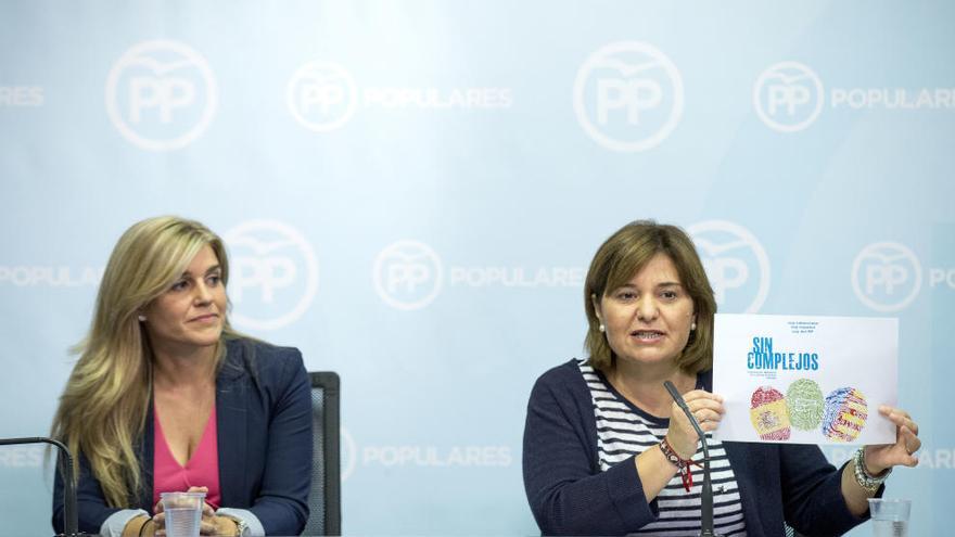 Eva Ortiz e Isabel Bonig, hoy en rueda de prensa.