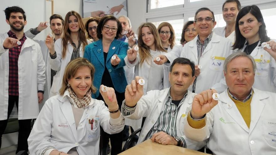 Un grupo de profesionales, durante la jornada contra las agresiones celebrada el año pasado.