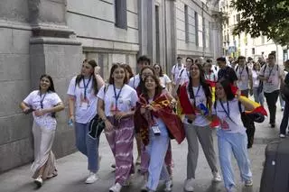 Murcianos presentes en la visita del Papa León XIV