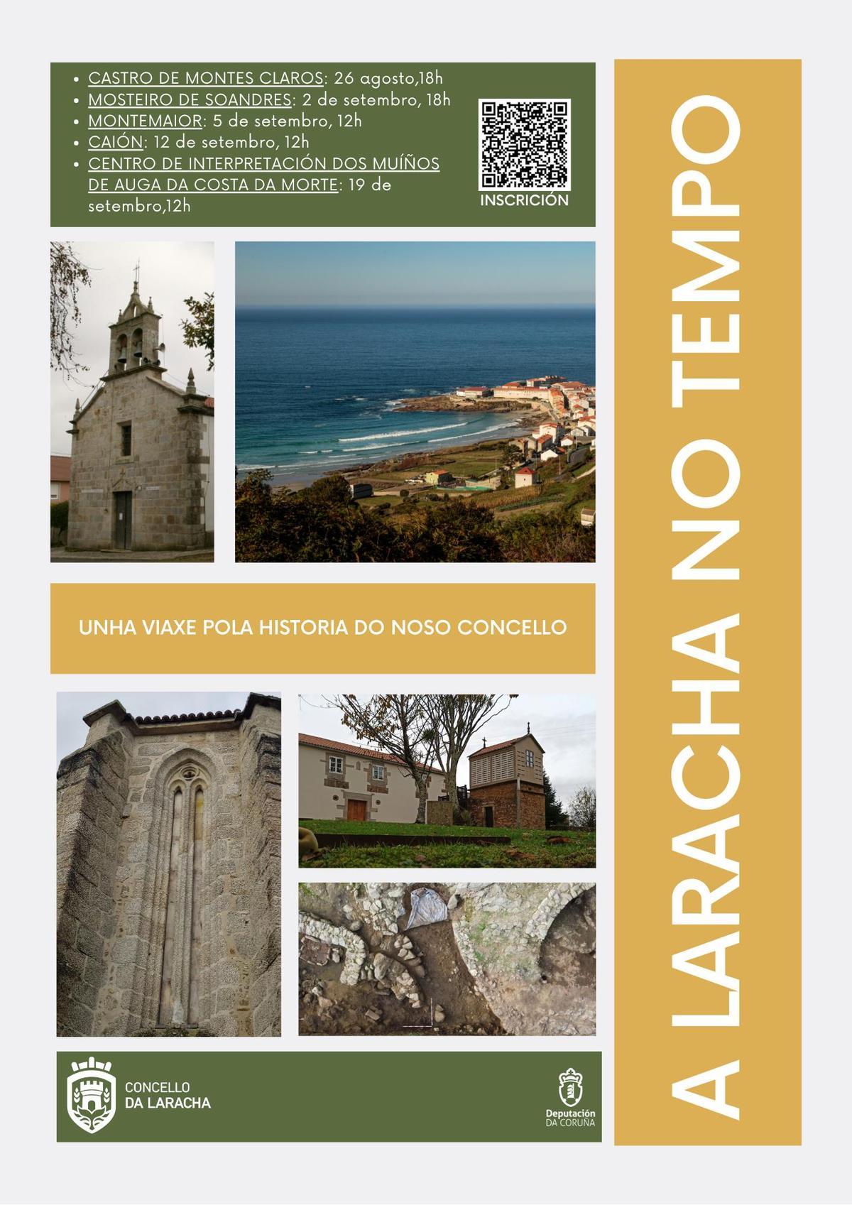 Cartel promocional do programa A Laracha no tempo.