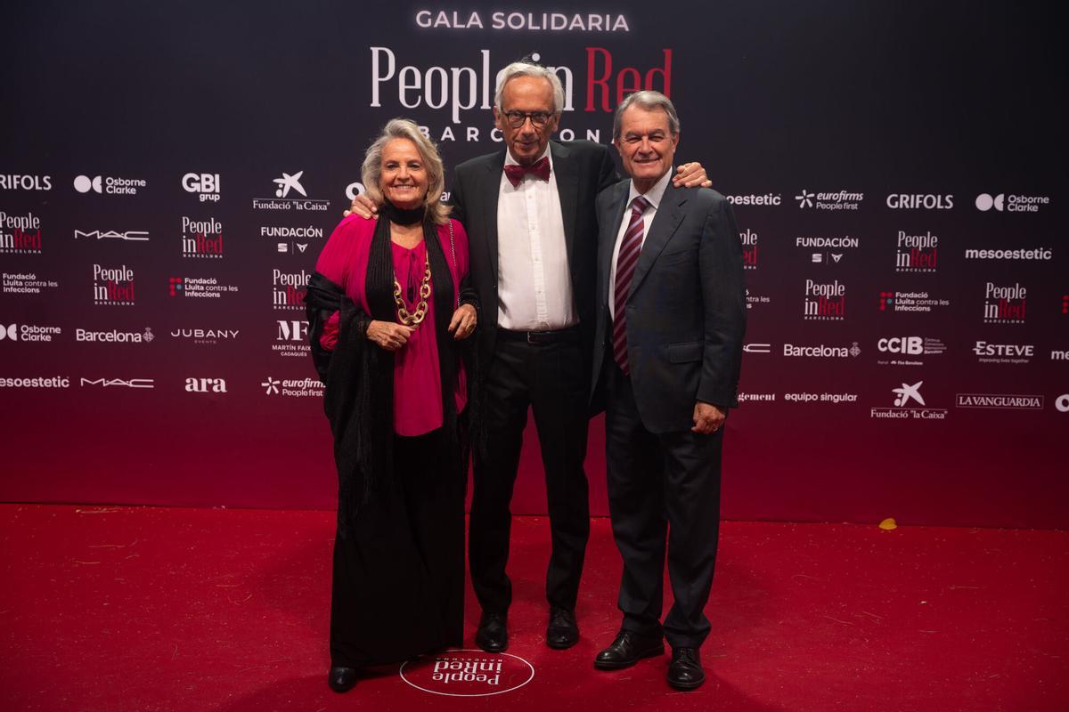Helena Rakòsnik, Bonaventura Clotet y Artur Mas.
