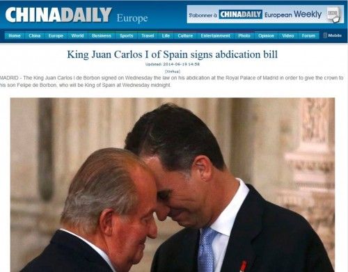 La proclamación de Felipe VI, en la prensa internacional