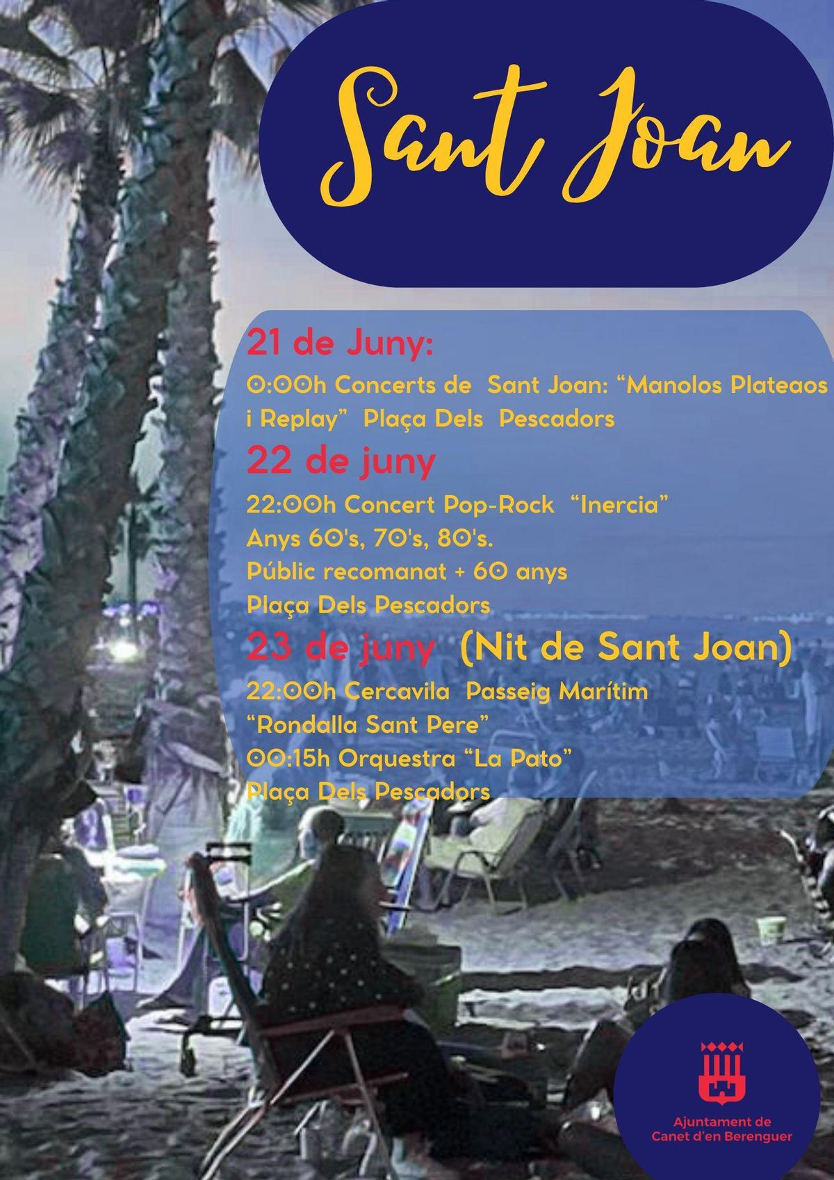 Cartel noche de San Juan.