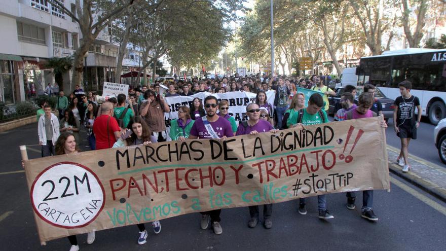 Cartagena se unión a la convocatoria de las Marchas de la Dignidad