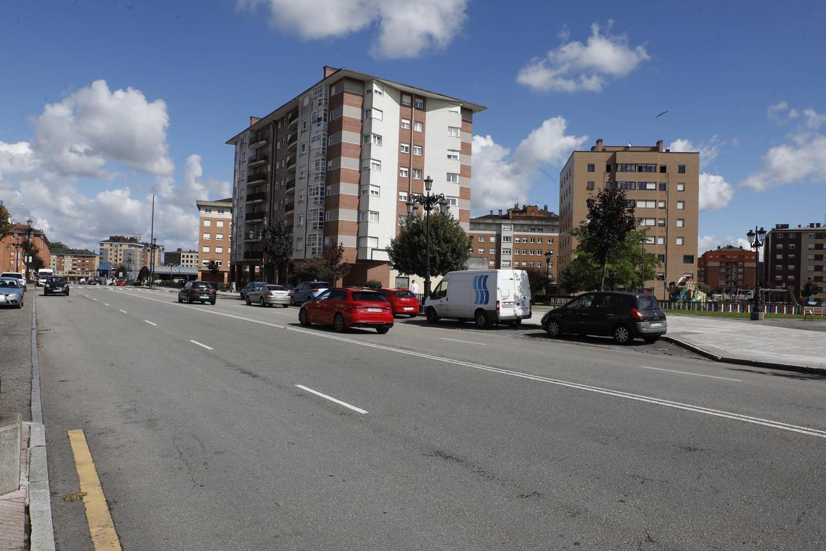 Una calle de La Corredoria.