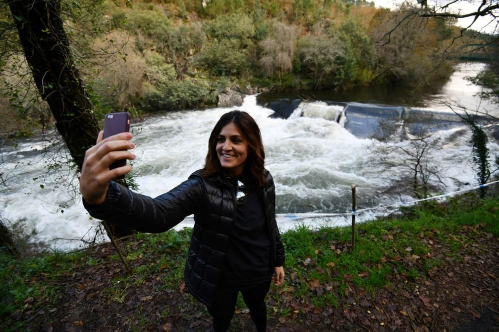 El Lérez, bajo vigilancia por riesgo de inundación