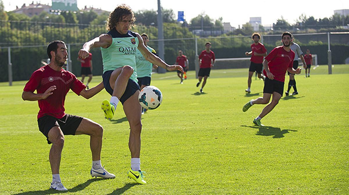 Els millors moments de l’entrenament i l’amistós que ha disputat el Barça amb el Sant Andreu.